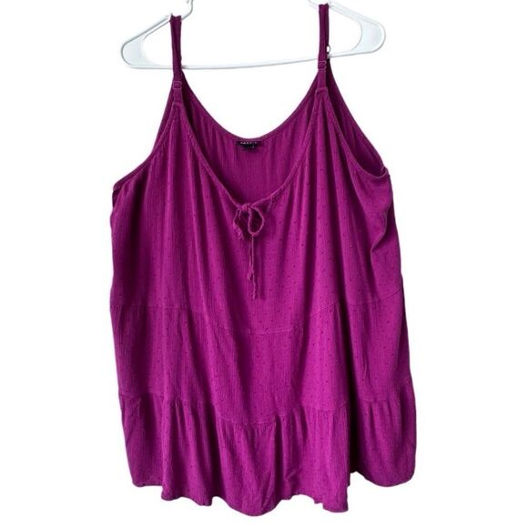 Torrid Tank Top Women’s Pink Tiered Adjustable Straps Size 6X - Picture 10 of 10